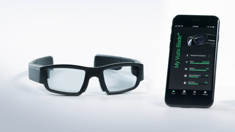 Vuzix Blade™ Augmented Reality Smartglasses with mobile phone