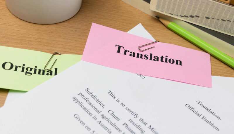 document for translation