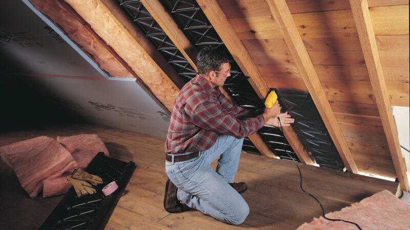 Insulate Attic Roof Rafters