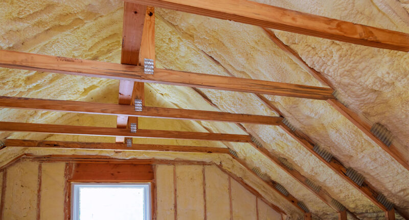 Insulating Attic Roof Rafters